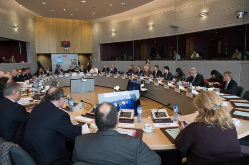 Vista general de la segunda reunión de alto nivel sobre la European Battery Alliance.