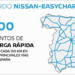 Nissan anuncia 100 nuevos puntos de carga rápida en las principales vías de España