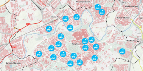 En 2020 Pamplona tendrá un punto de carga eléctrica por cada 4.400 habitantes y una fotolinera