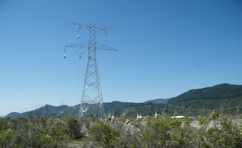 Transmisión de electricidad. 