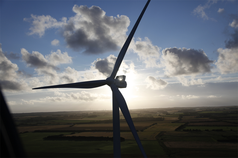 Aerogenerador de Vestas. Norvento construye en Lugo parques eólicos que tendrán estos aerogeneradores. 