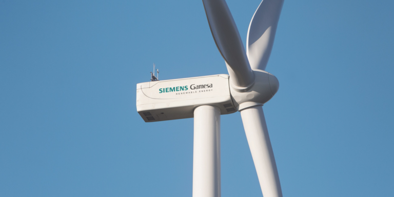 Aerogenerador eólico de Siemens Gamesa.