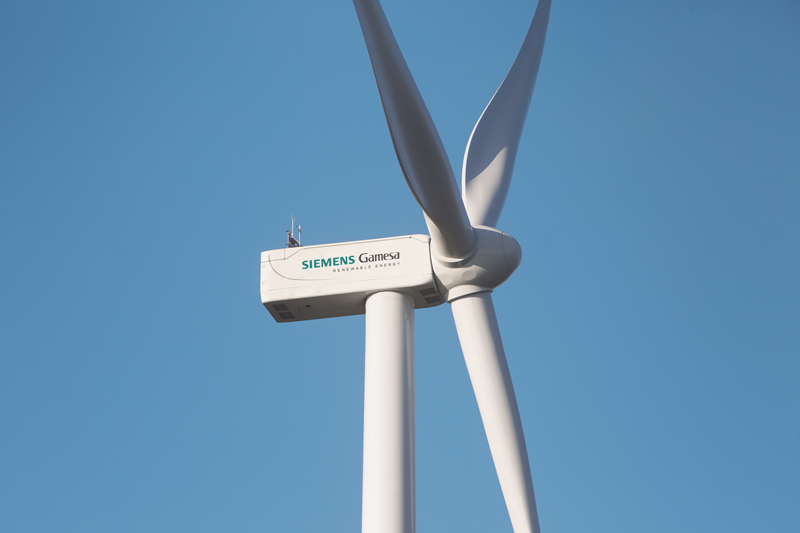 Aerogenerador eólico de Siemens Gamesa. 