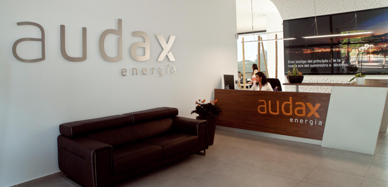 Recepción oficinas de Audax Energía.