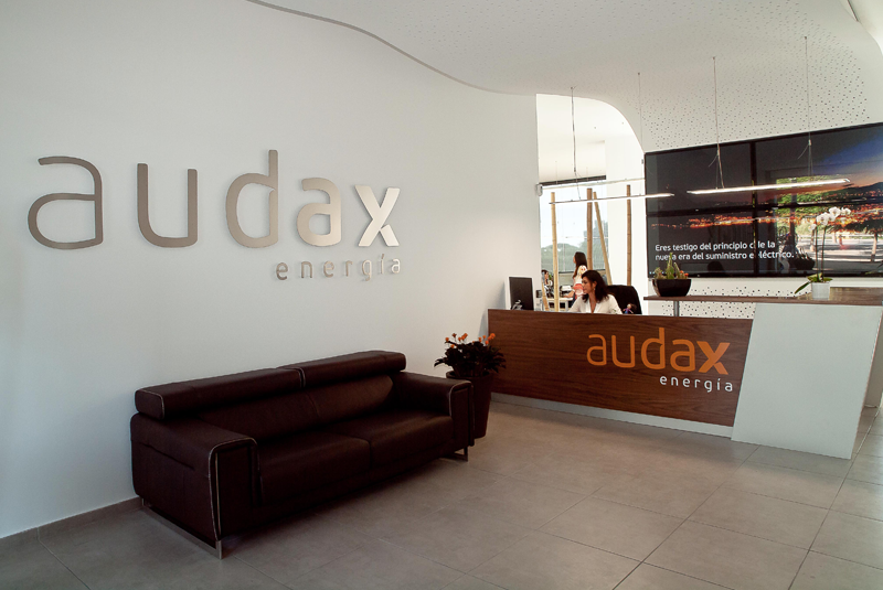 Recepción oficinas de Audax Energía. 
