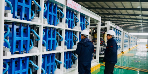 China apuesta por las baterías de flujo redox de vanadio para almacenar grandes cantidades de energía renovable