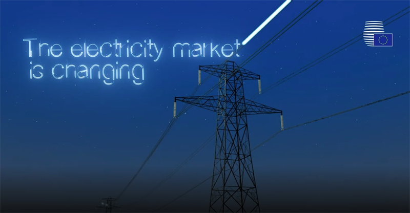 Fotograma del vídeo de Consejo Europeo sobre transición energética. 