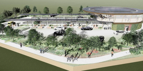 Proyectan una red de 100 estaciones de recarga ultrarrápida con paneles solares y comercios en Reino Unido