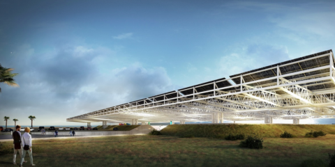 La planta fotovoltaica Balsa de Maneje en Lanzarote sale a licitación y albergará un espacio lúdico en la parte inferior