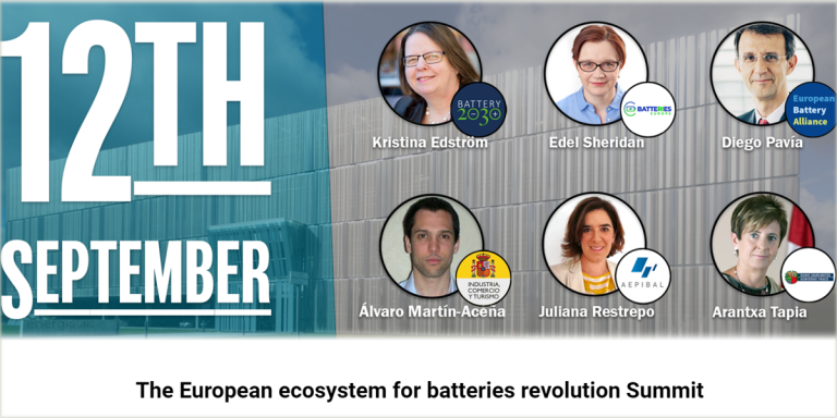 Cartel Jornada 'El ecosistema europeo para la revolución de las baterías'