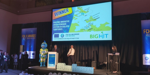 Reconocimiento europeo al proyecto Big Hit que desarrolla una infraestructura de hidrógeno para abastecimiento energético