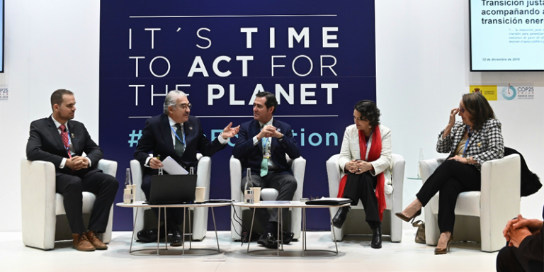 Presentación del proyecto en una jornada de la COP25 en Madrid