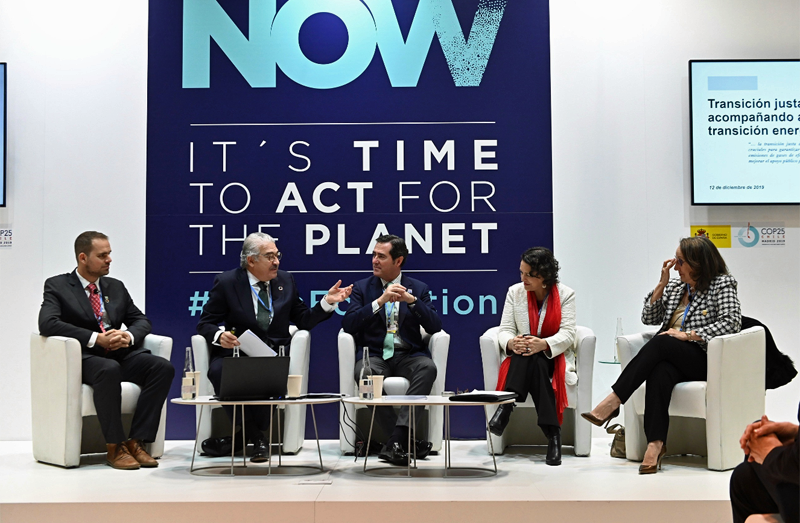 Presentación del proyecto en una jornada de la COP25 en Madrid