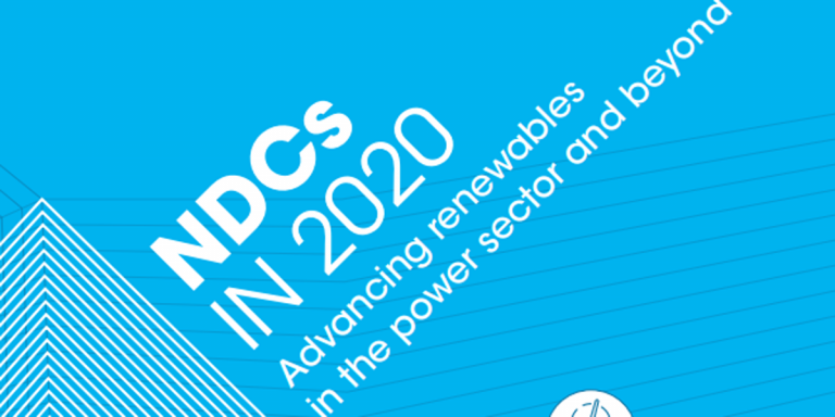 Portada del informe ‘NDCs in 2020: Advancing Renewables in the Power Sector and Beyond’