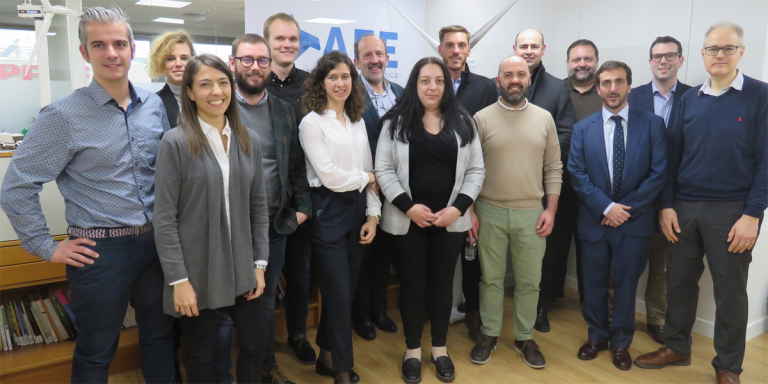 Participantes en la reunión para el lanzamiento del proyecto Windext.