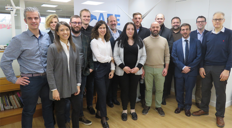 Participantes en la reunión para el lanzamiento del proyecto Windext.