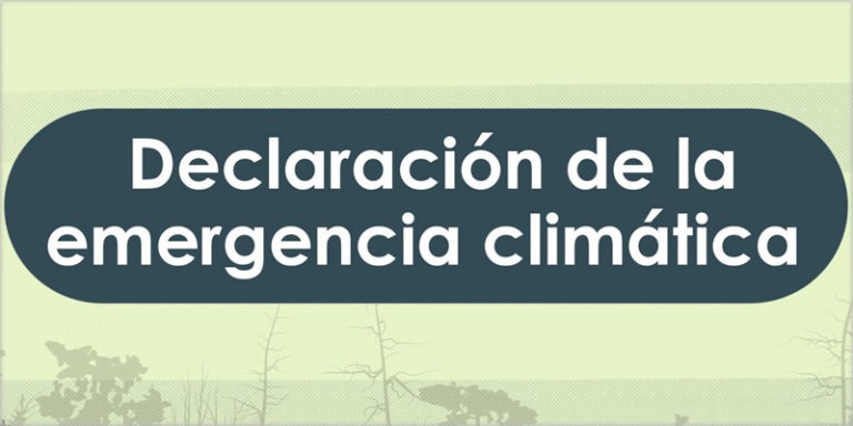 Declaración de la emergencia climática