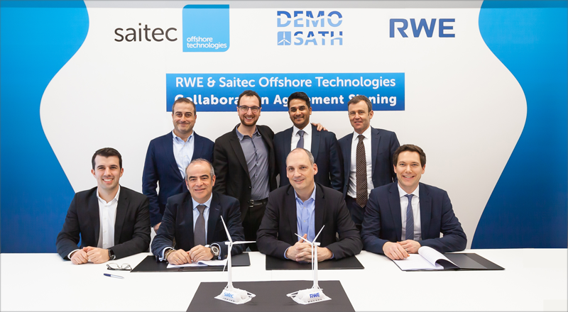 Miembros de Saitec Offshore Technologies y RWE Renewables
