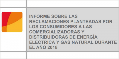 El sector eléctrico registra en 2018 más de un millón de reclamaciones por parte de los consumidores