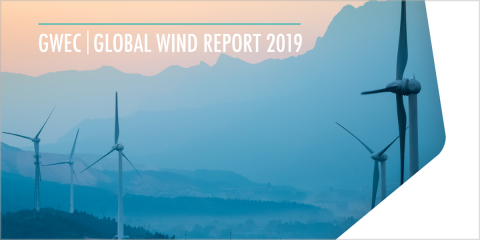 La energía eólica registra 60,4 GW de nueva capacidad instalada mundial en 2019 con un aumento interanual del 19%