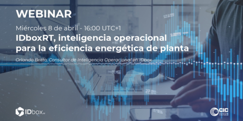 CIC Consulting Informático organiza el webinar ‘IDboxRT, inteligencia operacional para la eficiencia energética de planta’