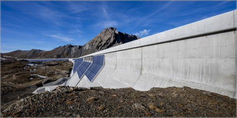 Luz verde para la construcción de una planta fotovoltaica en las paredes de la presa más alta de Europa