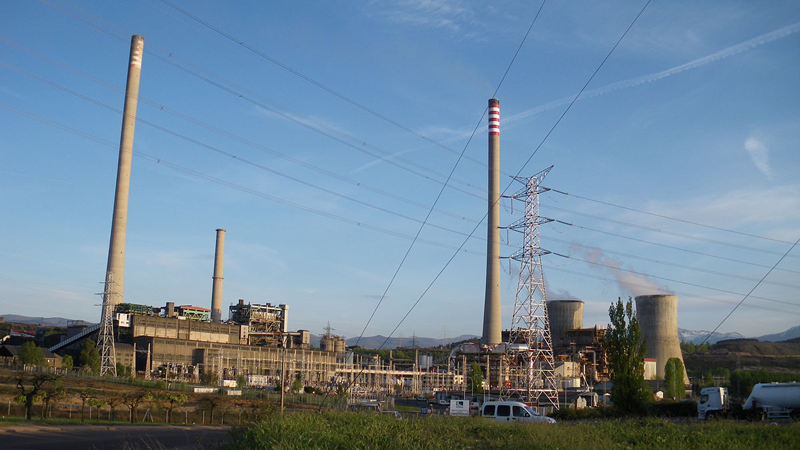 Exterior de la central térmica Compostilla II