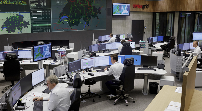 Centro de control de Swissgrid,