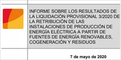 La CNMC publica la tercera liquidación provisional de 2020 del sector eléctrico