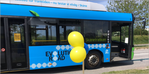 Una carretera eléctrica para recargar vehículos comienza a funcionar en la ciudad de Lund