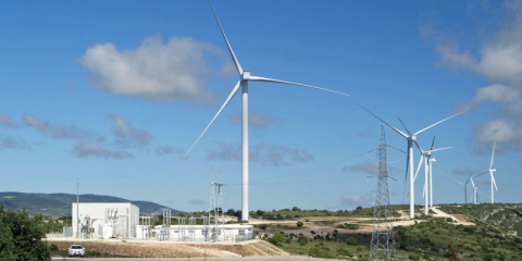 El parque eólico Oriche, ubicado en Teruel, se conecta a la red eléctrica