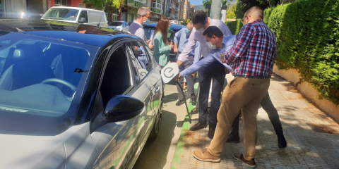Primeros puntos de recarga rápida eléctrica en la vía pública de Caravaca de la Cruz
