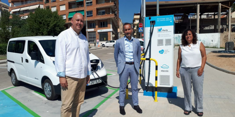 Puertos de la Generalitat instala cinco nuevos puntos de recarga para vehículos eléctricos