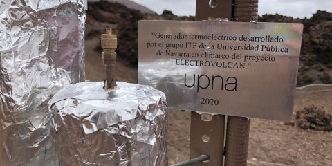 La UPNA prueba un prototipo de generador termoeléctrico en el Timanfaya basado en geotermia