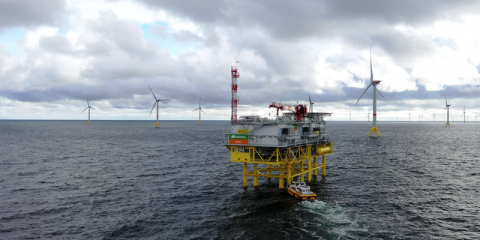 Contratada la subestación para el parque eólico offshore Saint-Brieuc en aguas francesas