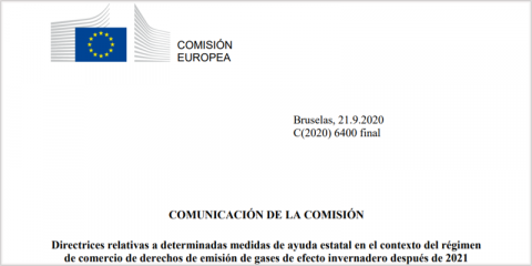 Directrices revisadas sobre ayudas del comercio de derechos de emisión de la UE