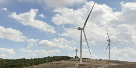 El parque eólico Cañaseca en Aragón se conecta a la red eléctrica