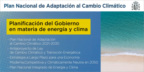 El Gobierno aprueba el Plan Nacional de Adaptación al Cambio Climático 2021-2030