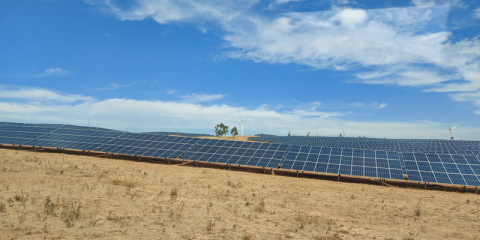 Inauguración de la planta fotovoltaica Andévalo en Puebla de Guzmán, Huelva