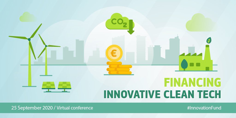 Cartel de la conferencia virtual sobre el Fondo de Innovación
