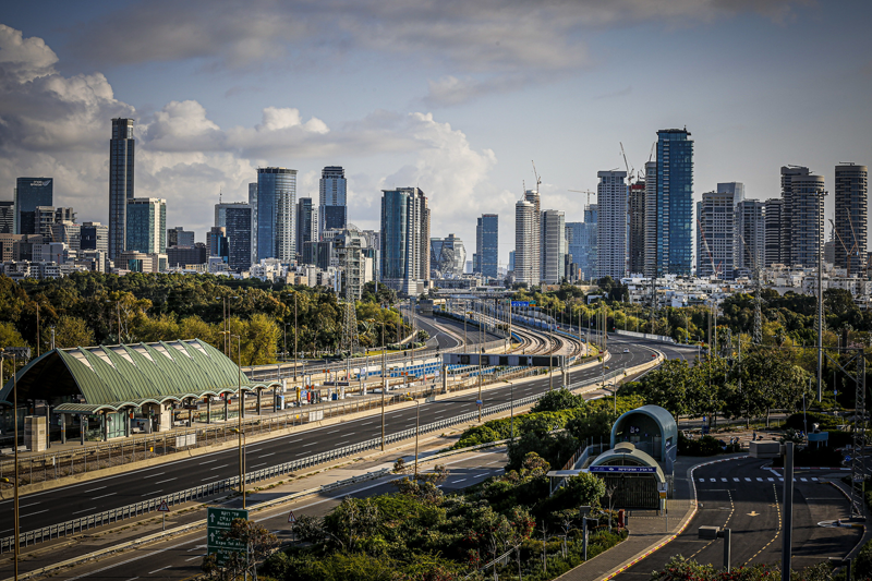 carretera eléctrica en Tel Aviv