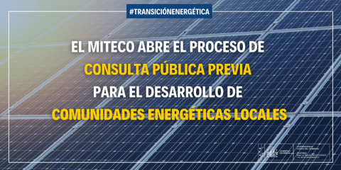 El desarrollo de comunidades energéticas locales en España se somete a consulta pública