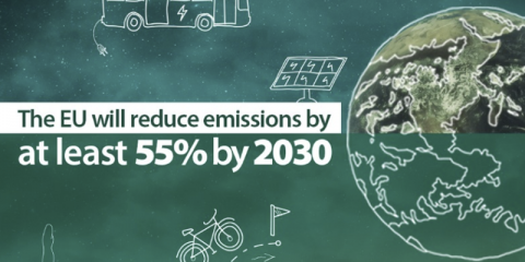 Los dirigentes de la UE acuerdan la reducción de emisiones del 55% para 2030