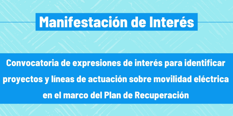 convocatoria de expresiones de interés sobre movilidad eléctrica