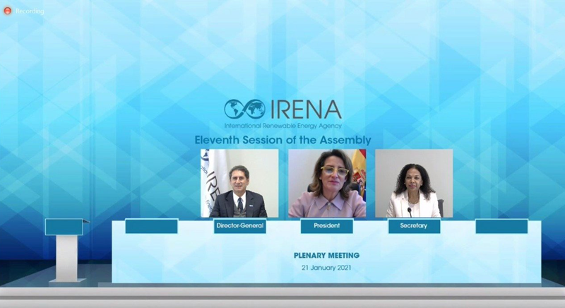 Clausura de la XI Asamblea de la Agencia Internacional de las Energías Renovables (Irena)