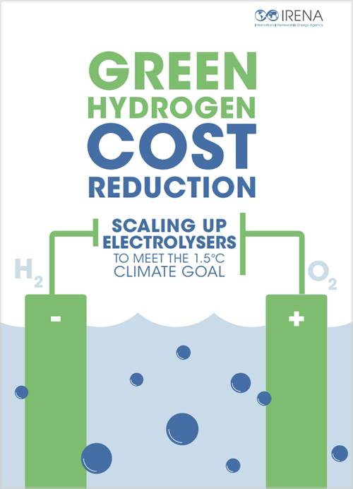 Informe ‘Green Hydrogen Cost Reduction: scaling up electrolysers to meet the 1.5 °C climate goal’