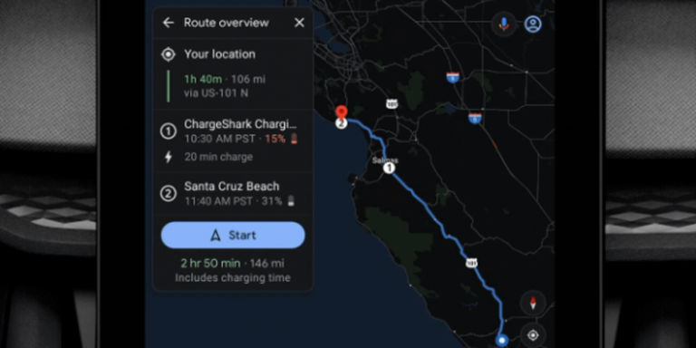 Google Maps incluye tres nuevas funcionalidades para propietarios de vehículos eléctricos