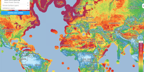 Global Wind Atlas registra los vientos a nivel mundial para la correcta elección de los aerogeneradores