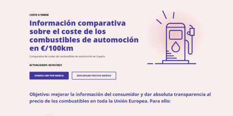 Nace una web para comparar el coste de los combustibles para vehículos, incluida la electricidad