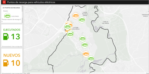 Rivas Vaciamadrid instala diez nuevos puntos de recarga semirrápida para VE
